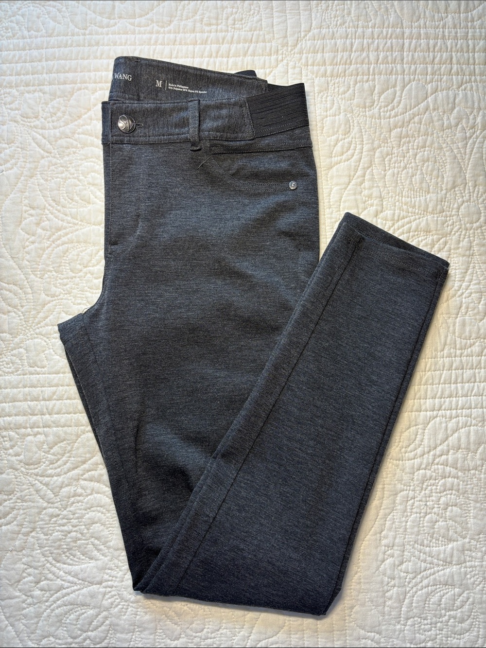 Simply Vera Vera Wang Women’s Skinny Pants in Charcoal Gray